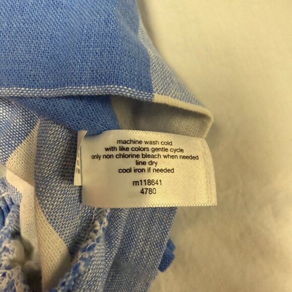 Lane Bryant Crop Blouse, Blue and White Plaid, Size 14, New with tags - Picture 5 of 8